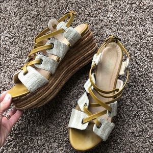 Free people Cork platform Sandals